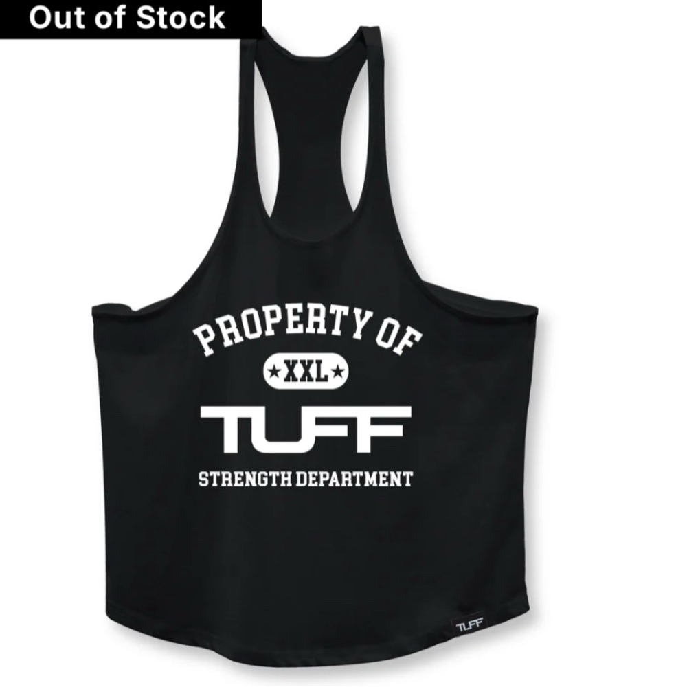 Tuff Athletics Black Tank Top,NWT,size large